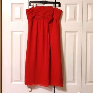 Beautiful Red Strapless Dress